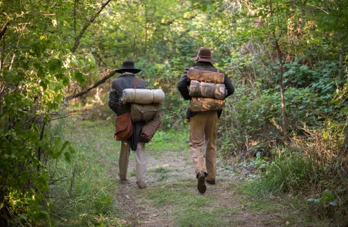 Darstellung zweier Missionare aus der Anfangszeit der Kirche