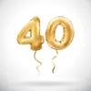 Number 40 balloons
