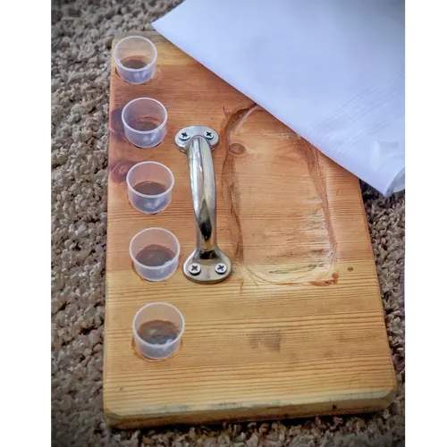 homemade sacrament tray