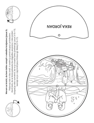 Stran z dejavnostjo: Moram se krstiti, da bom vstopil v nebeško kraljestvo.