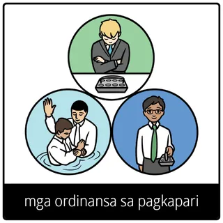 mga ordinansa sa pagkapari nga simbolo sa ebanghelyo