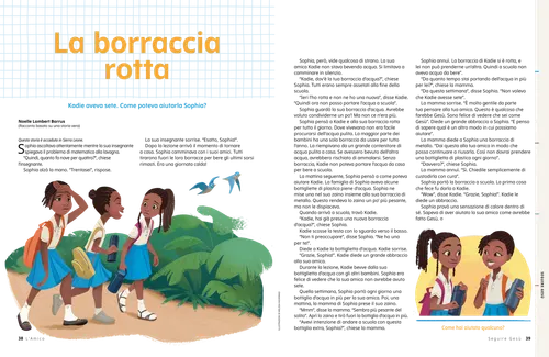 PDF della pagina da colorare con illustrazioni di bambini che fanno delle cose per continuare lungo il sentiero del Vangelo1