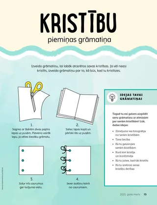 Uzdevums — izveidot grāmatiņu