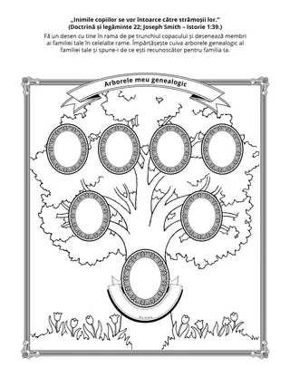 Pagină cu activități pentru copii.