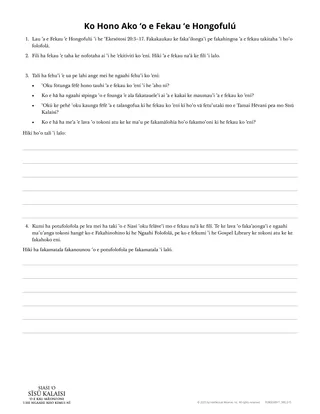 Ko Hono Ako ʻo e Fekau ʻe Hongofulú