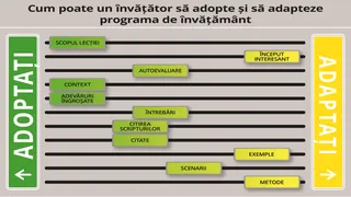 Grafic – Cum ar putea un învățător să adapteze programa de învățământ