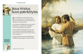 paveikslas: Jonas Krikštytojas krikštija Jėzų