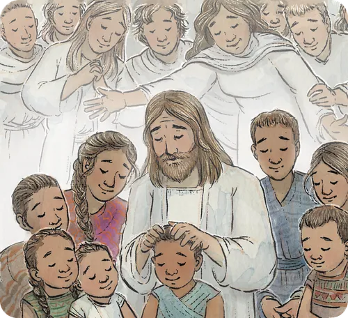 Jesus blessing children