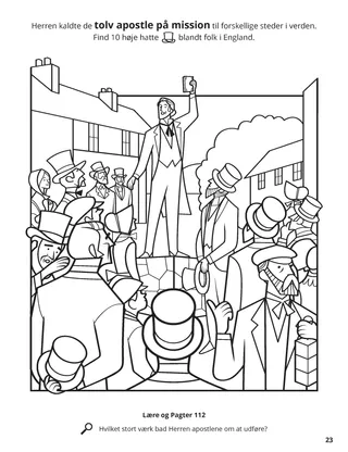 The Apostles Preached the Gospel to All Nations coloring page