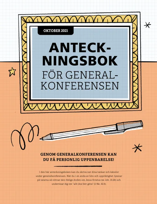 Anteckningsbok för generalkonferensen