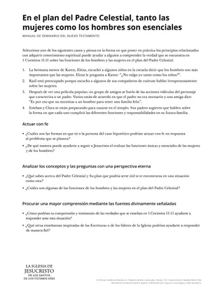 Heavenly Father’s plan.