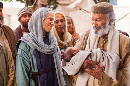 Lucas 1:57–80, Zacarías con Elisabet y Juan