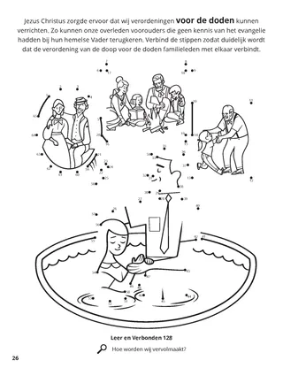 Baptisms for the Dead coloring page