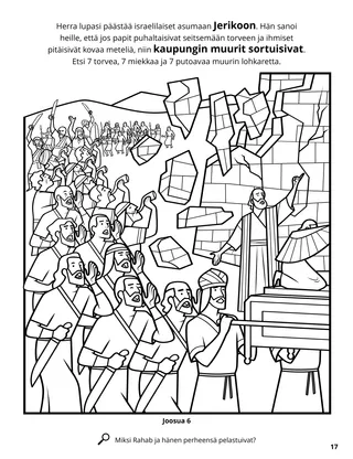 The City of Jericho coloring page