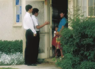 Missionaries teaching