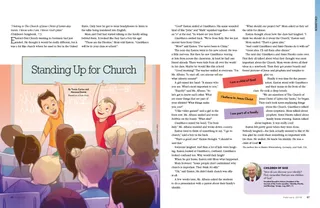 standing up for church