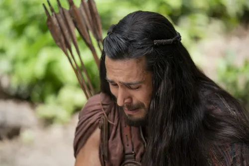 Enos prays in the wilderness.