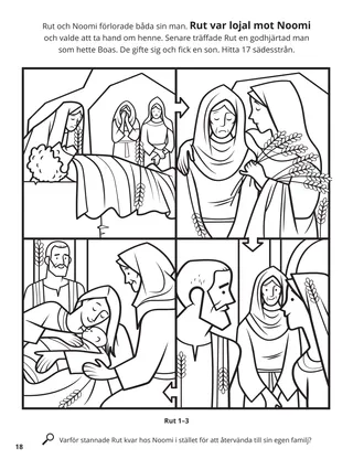 Ruth and Naomi coloring page