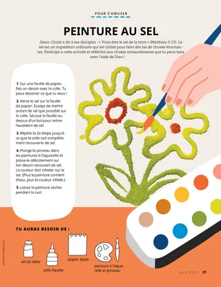 Activité de peinture