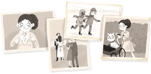 black-and-white photos