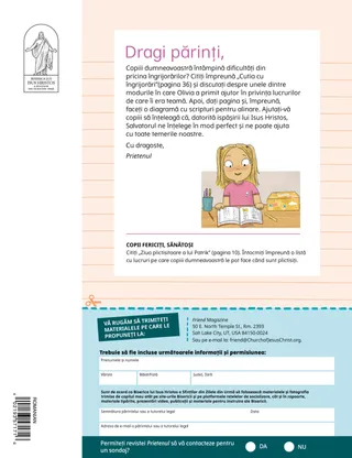 scrisoare către părinți