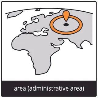 area (administrative area) gospel symbol