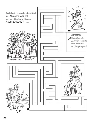 The Abrahamic Covenant coloring page