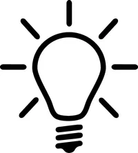 dibujo de una lamparilla eléctrica