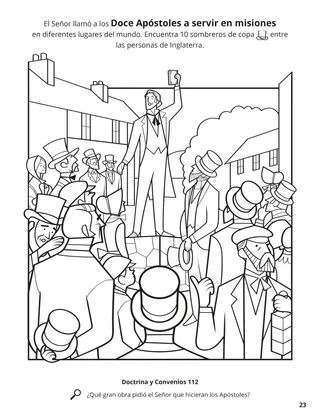 The Apostles Preached the Gospel to All Nations coloring page