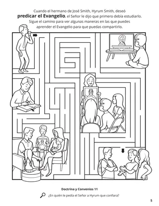 The Lord Told Hyrum to Study the Scriptures coloring page