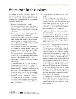 uitreikblad, Vertrouwen in de cursisten