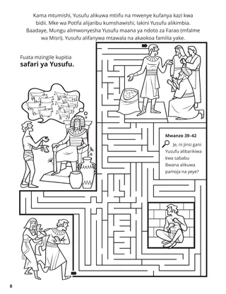 Joseph in Egypt coloring page