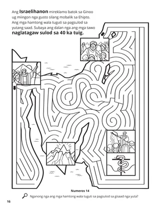 Forty Years in the Wilderness coloring page