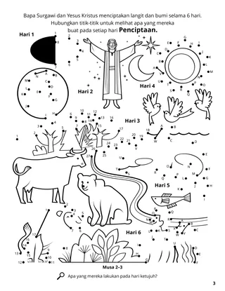 The Creation coloring page
