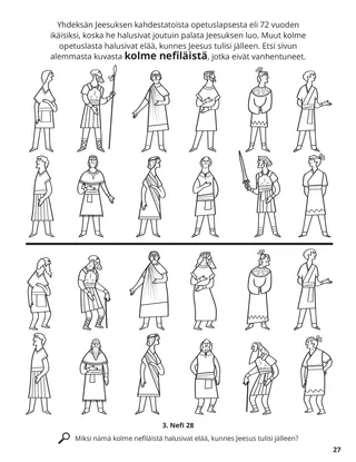 The Twelve Nephite Disciples coloring page
