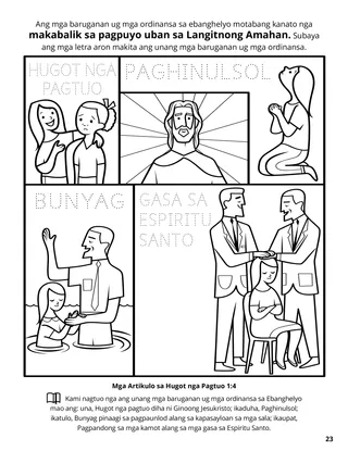 Fourth Article of Faith coloring page