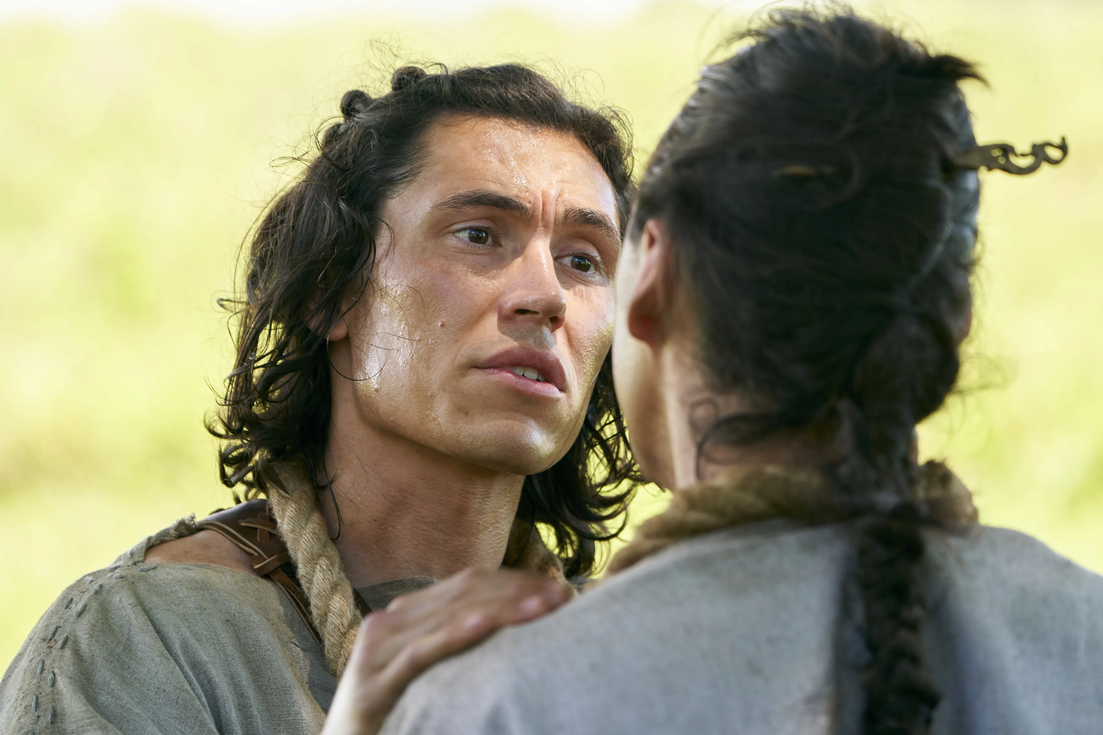 Ammon, son of Mosiah, speaks with a servant of King Lamoni after the sheep are scattered in the land of Ishmael.