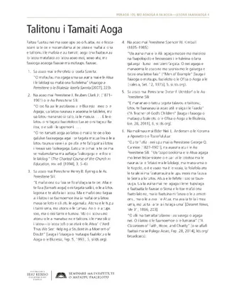 pepa e tufa atu, Faalagolago i Tamaiti Aoga
