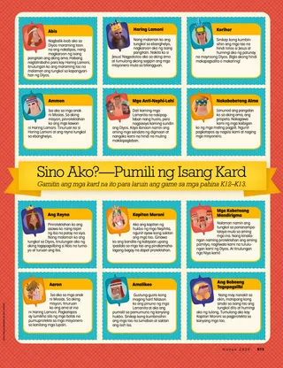 Who Am I—Pick a Card