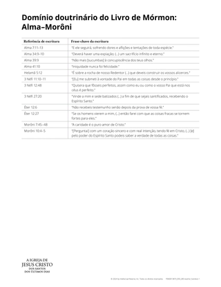 handout doctrinal mastery alma-moroni