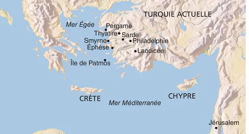 carte, est de la Méditerranée