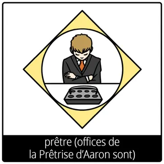 Pictogramme de l’Évangile pour « prêtre (office de la Prêtrise d’Aaron) »