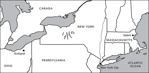 map, northeastern U.S.