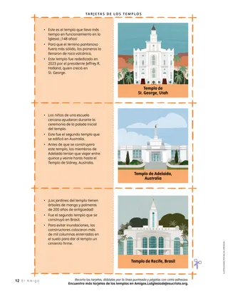 PDF de las tarjetas de los templos