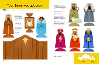 cut-out images of the Nativity scene
