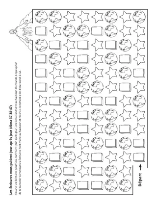 page des activités : les Écritures nous rapprochent du Christ