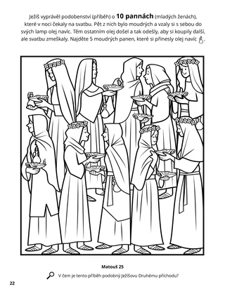 The Ten Virgins coloring page