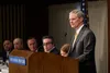 Elder David A. Bednar speaking at the National Press Club