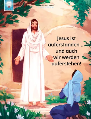 Jesus speaking to Mary outside the tomb