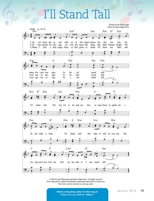 Music: I’ll Stand Tall